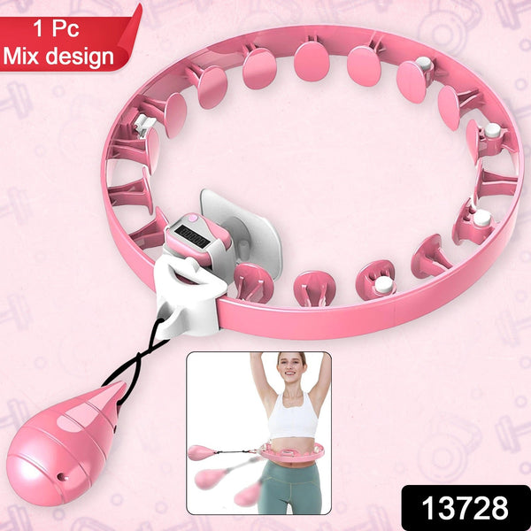smart fitness hula hoops with spinning ball and intelligent counter 1 pc mix design loose
