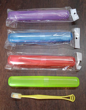 12721 2 in 1 soft toothbrush and tongue with toothbrush cover cleaner scraper for men and women kids adults plastic toothbrush cover case holder 1 pc