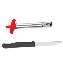 stainless steel electronic gas lighter knife