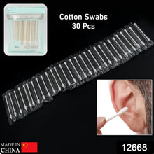 12668 double head cotton ear nose cleaning health care tools disposable sticks soft beauty makeup pet care equipment 30 pcs set