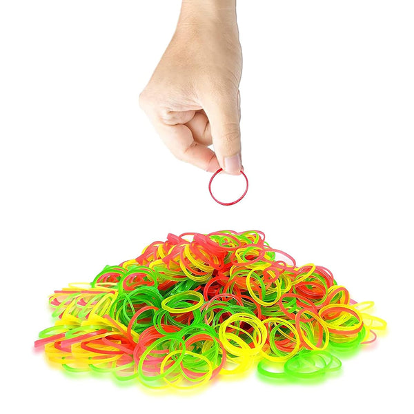 rubber band for office home and kitchen accessories item products elastic rubber bands flexible reusable nylon elastic unbreakable for stationery school multicolor 2 inch 50 gm