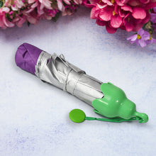 vegetable shaped folding umbrella plastic case creative fashion folding mini sun shade rain umbrella unique umbrella sun uv protection cute design 1 pc