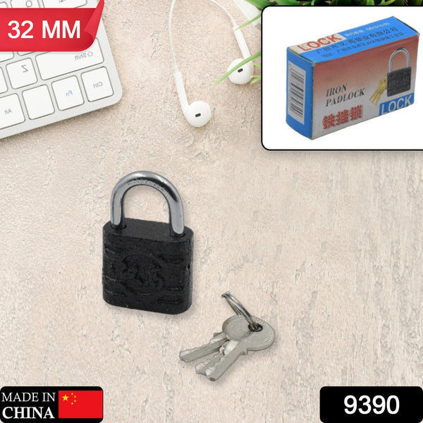 iron padlock brass core and thickened spray black iron door lock for home dormitory waterproof antirust anti theft padlocks outdoor gate shed locks warehouse big iron door drawer lock 75mm 60mm 32mm 1