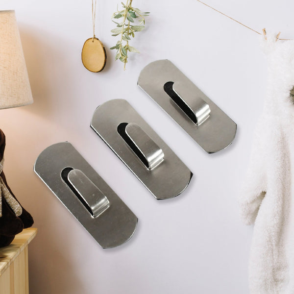 self adhesive hooks heavy duty wall hooks hangers stainless steel waterproof sticky hooks for hanging robe coat towel kitchen bathroom and 1