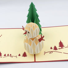 3d pop up merry christmas wishes card