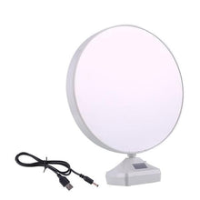 plastic 2 in 1 mirror come photo frame with led light