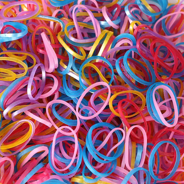 multicolor rubber bands elastic reusable office home 0 5 inch 100gm