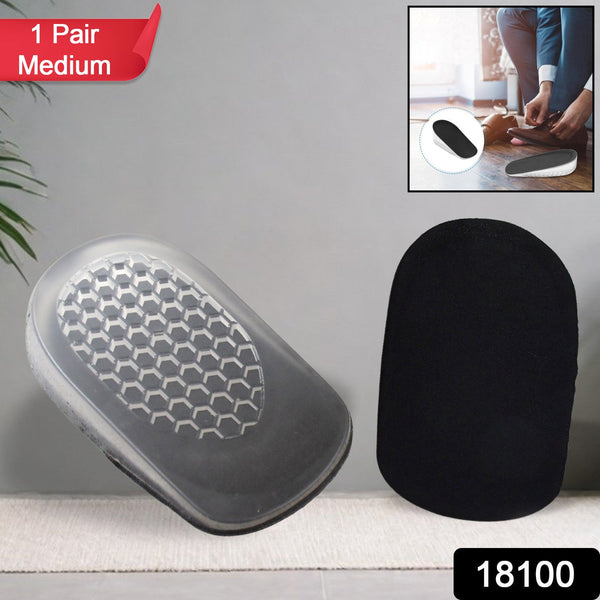 medium 1 pairs silicone heel pads shoes insole