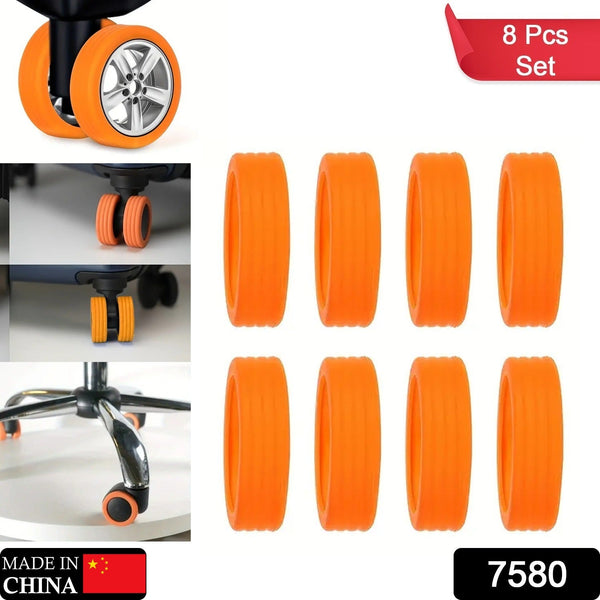 luggage wheel covers 8 pcs luggage wheel covers for suitcase reduce noise for travel luggage suitcase silicone suitcase wheels cover for protect suitcase wheels 8 pcs