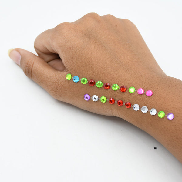 self adhesive multi size shaped shining stones crystals stickers for art craft mobile phone decoration jewelery making school projects creative work