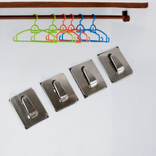 self adhesive hooks heavy duty wall hooks hangers stainless steel waterproof sticky hooks for hanging robe coat towel kitchen bathroom and 3