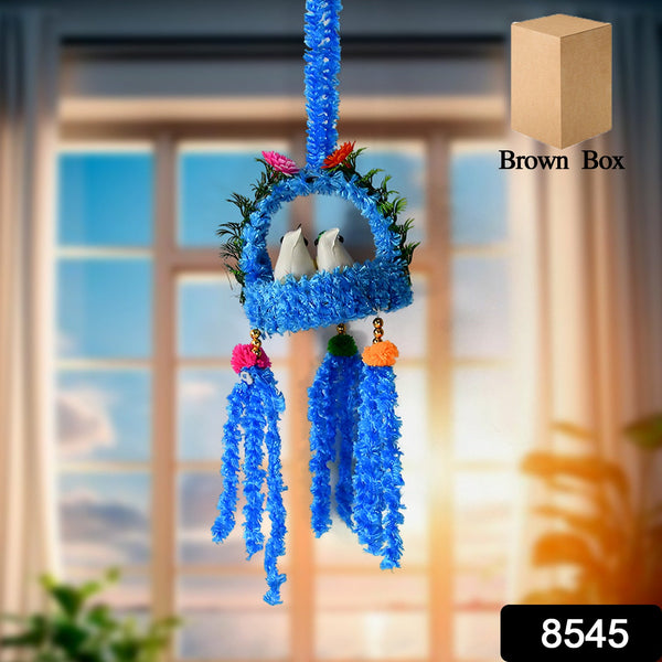 home decoration bird nest decor lovely beautiful artificial birds jute nest hanging for balcony and garden decoration home decor wall hanging decorative showpiece 1 pc mix color