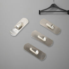 self adhesive hooks heavy duty wall hooks hangers stainless steel waterproof sticky hooks for hanging robe coat towel kitchen bathroom and 2