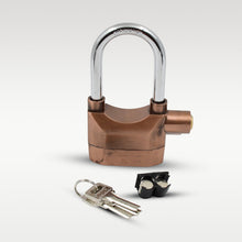 security alarm lock system 3 keys metallic