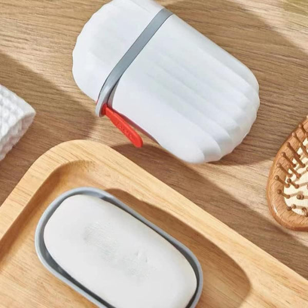 stylish and practical soap holder for travel soap box with secure seal and non leak design stylish soap box for home bathroom hiking travel camping capsule soap box 1 pc
