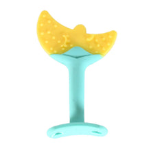 silicone teether non toxic sunflower and moon shape
