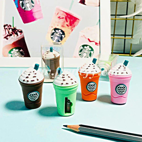 2 in 1 3d cold drink bottle shape rubber pencil sharpener and eraser set stationery for kids school boys girls birthday return gifts 24 pcs set 1 pc