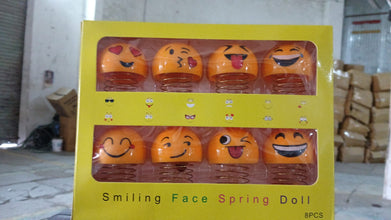 18026 funny emoji spring doll 8pc