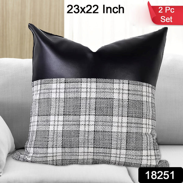 18251 pillow cover 2pc 23x22 inch