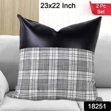 18251 pillow cover 2pc 23x22 inch