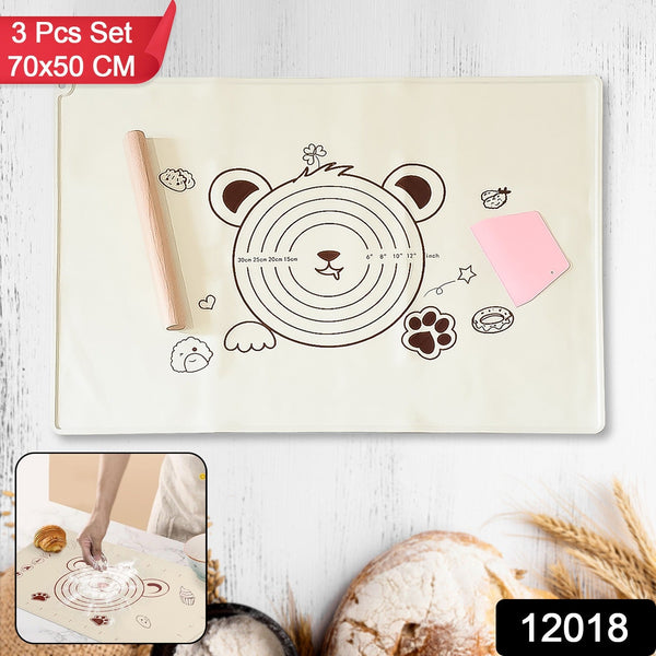 12018 3in1 sili baking mat 70x50cm