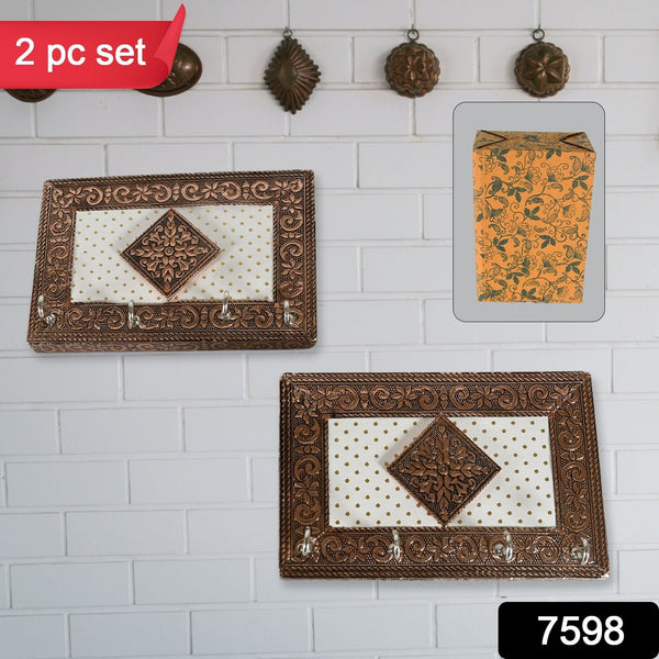 meenakari handicraft wooden keyholder