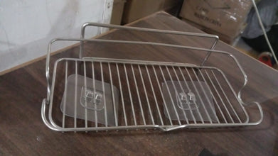 stainless steel shelf storage suction basket rack