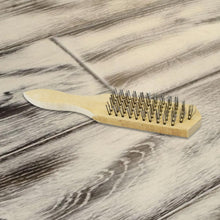 wooden handle steel wire brush 1 pc