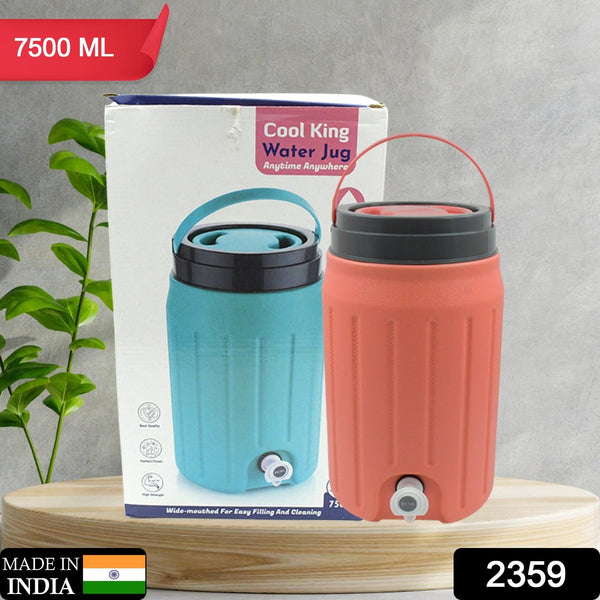 insulated water jug with tap 7500ml leakproof travel cooler
