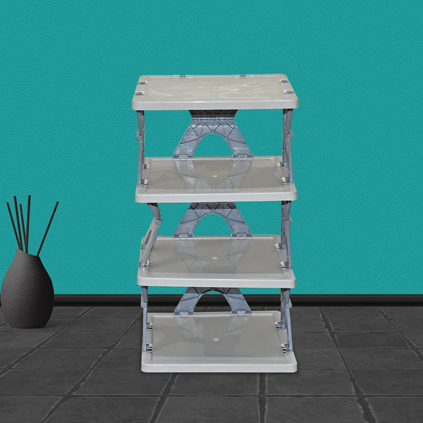 foldable shoe rack 1 pc 4 layers space saving entryway storage