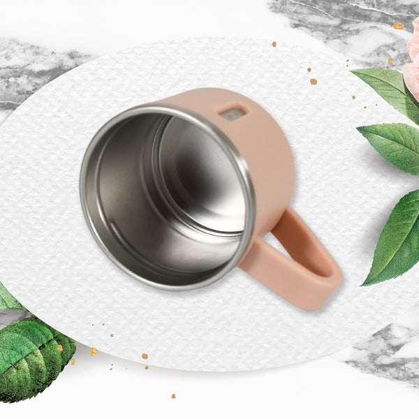 stainless steel vacuum coffee tea cup tea mug hot insulated double wall stainless steel coffee and milk cup with handle easy to carry coffee cup 1 pc