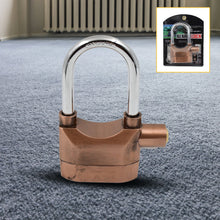 security alarm lock system 3 keys metallic