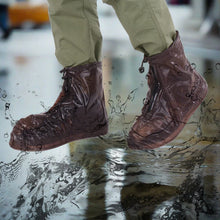 plastic shoes cover reusable anti slip boots zippered overshoes covers transparent waterproof snow rain boots for kids adult shoes for rainy season 1 pair small size