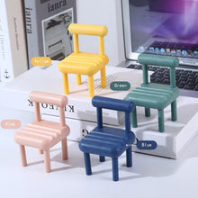 mobile phone holder mini chair cell phone stand portable smartphone dock cellphone holder for desktop design compatible with all mobile phones 1 pc