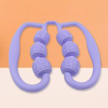 muscle massage roller 6 wheels relieve soreness leg muscle roller fitness roller muscle relaxer massage roller ring clip all round massaging uniform force elastic pp drop shaped for home use 1 pc