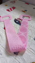1302b low quality bath body brush towel eco friendly back scrubber shower brush silicone bath body brush towel body cleaning bathroom shower strap