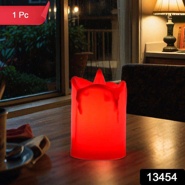 flameless melted design candles for decoration 1 pc
