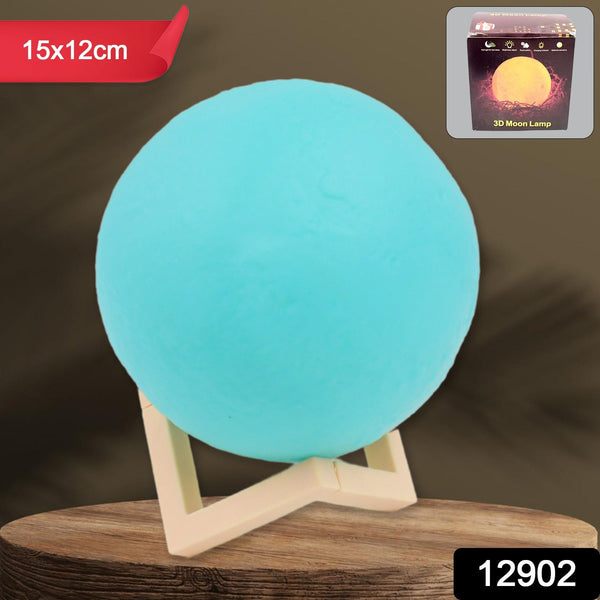 moon night lamp plastic stand blue