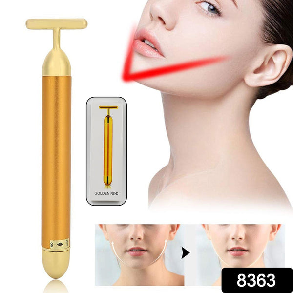 8363 golden vibration face massager