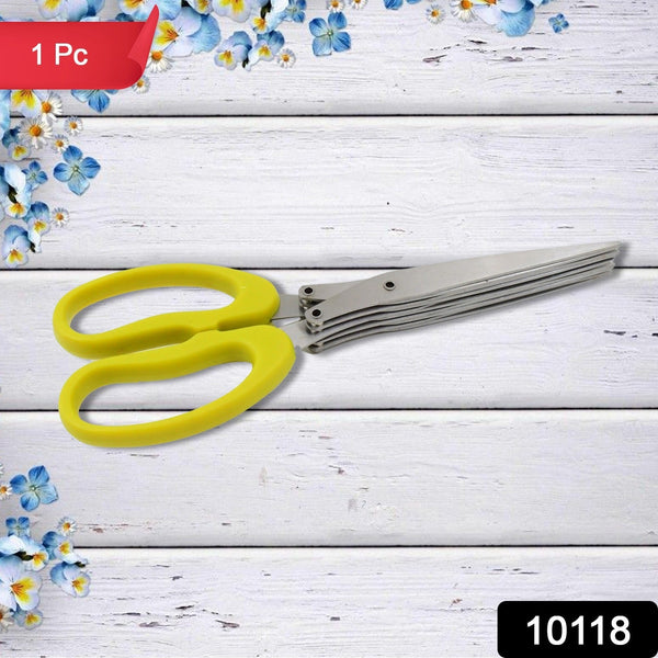 10118 5 blade herb scissor 1pc no3