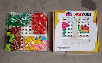 18042 pixel cubes toy for children early education pixel game educational board games board birthday gift for kids learning math toy brain games math puzzle approx 180 cubes with pixel board book