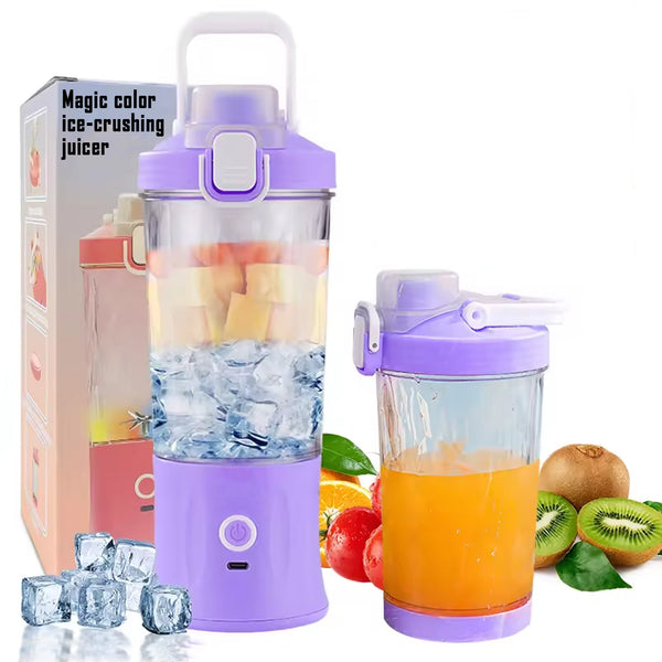 portable crusher juicer with multicolor light