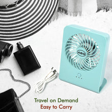 portable desk fan 3 step speed setting
