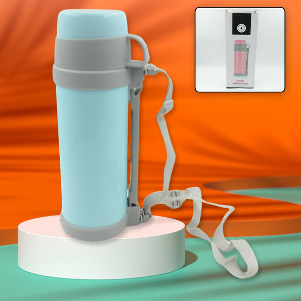 stainless steel insulation thermos double wall vacuum insulated water bottle for travel outdoor fitness portable travel pot camping coffee portable car travel keep hot cold large capacity 1200 ml