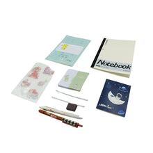 cartoon stationery box cartoon design school box book diary pen eraser sharpner sticker pen refill student gift school box 1 box 2
