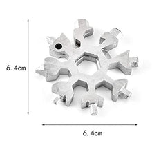 durable portable 18 in 1 snowflake multi tool snowflake bottle opener flat phillips screwdriver kit wrench 2