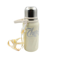 stainless steel vacuum insulated water bottle leak proof flask for tea coffee reusable water bottle with hanging strap bottle for hot cold drinks wide mouth water flask 1200 ml