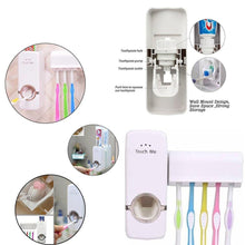 toothpaste dispenser tooth brush holder