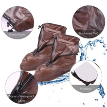 plastic shoes cover reusable anti slip boots zippered overshoes covers transparent waterproof snow rain boots for kids adult shoes for rainy season 1 pair small size