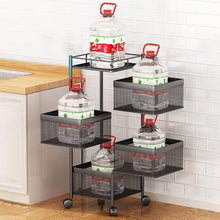 metal high quality kitchen trolley kitchen organizer items and kitchen accessories items for kitchen rack square design for fruits vegetable onion storage kitchen trolley with wheels 4 layer 3 layer